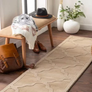 Patterned rug runner in a space | Coleman's Flooring & Blinds