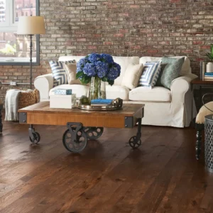 hardwood flooring in a living room | Coleman's Flooring & Blinds