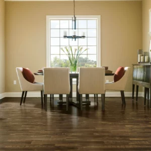 Hardwood in dining room | Coleman's Flooring & Blinds