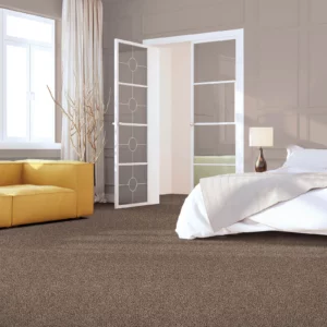 Neutral carpet in a bedroom | Coleman's Flooring & Blinds