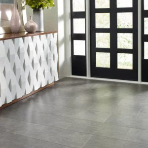 luxury vinyl tile flooring in entryway | Coleman's Flooring & Blinds