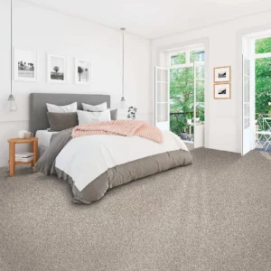 Neutral carpet in a bedroom | Coleman's Flooring & Blinds